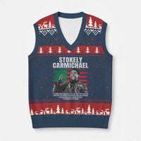 Stokely Carmichael Quote V-Neck Knit Sweater Vest Racism Is Not A Question Of Attitude It's A Question Of Power