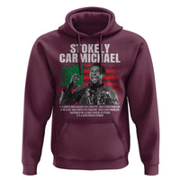 Stokely Carmichael Quote Hoodie Racism Is Not A Question Of Attitude It's A Question Of Power