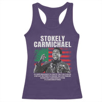 Stokely Carmichael Quote Racerback Tank Top Racism Is Not A Question Of Attitude It's A Question Of Power