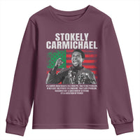 Stokely Carmichael Quote Youth Sweatshirt Racism Is Not A Question Of Attitude It's A Question Of Power