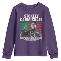 Stokely Carmichael Quote Youth Sweatshirt Racism Is Not A Question Of Attitude It's A Question Of Power