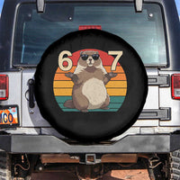 Funny Groundhog 67 Spare Tire Cover Six Seven Meme Retro Vintage Woodchuck Day - Wonder Print Shop