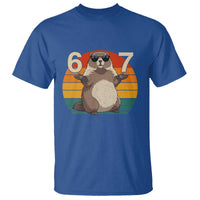 Funny Groundhog 67 T Shirt Six Seven Meme Retro Vintage Woodchuck Day - Wonder Print Shop