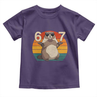 Funny Groundhog 67 Toddler T Shirt Six Seven Meme Retro Vintage Woodchuck Day - Wonder Print Shop