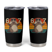Funny Groundhog 67 Tumbler Cup Six Seven Meme Retro Vintage Woodchuck Day - Wonder Print Shop