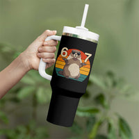 Funny Groundhog 67 Tumbler With Handle Six Seven Meme Retro Vintage Woodchuck Day - Wonder Print Shop
