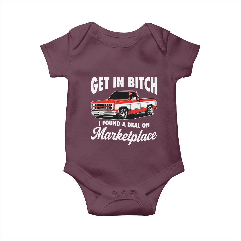 Funny Get in Bitch I Found A Deal On Marketplace Meme Baby Onesie - Wonder Print Shop