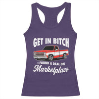 Funny Get in Bitch I Found A Deal On Marketplace Meme Racerback Tank Top - Wonder Print Shop