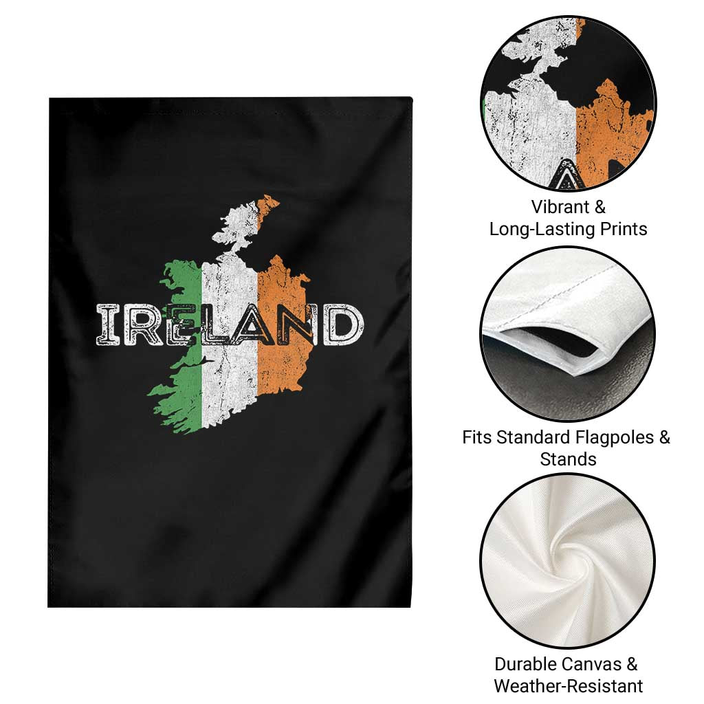 Vintage Irish Map Ireland Pride Souvenir Garden Flag