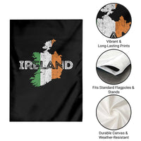 Vintage Irish Map Ireland Pride Souvenir Garden Flag