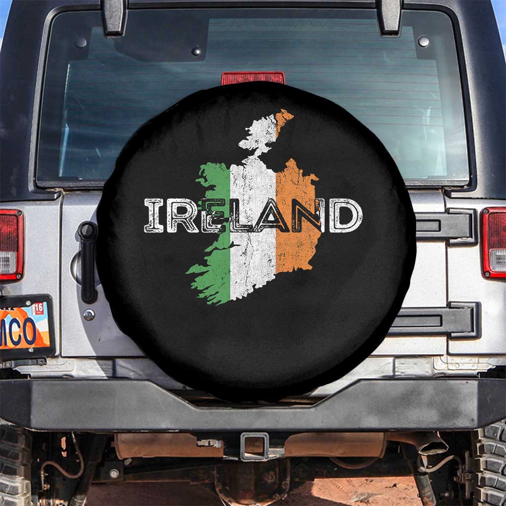 Vintage Irish Map Ireland Pride Souvenir Spare Tire Cover