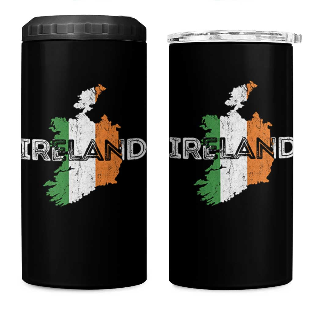 Vintage Irish Map Ireland Pride Souvenir 4 in 1 Can Cooler Tumbler