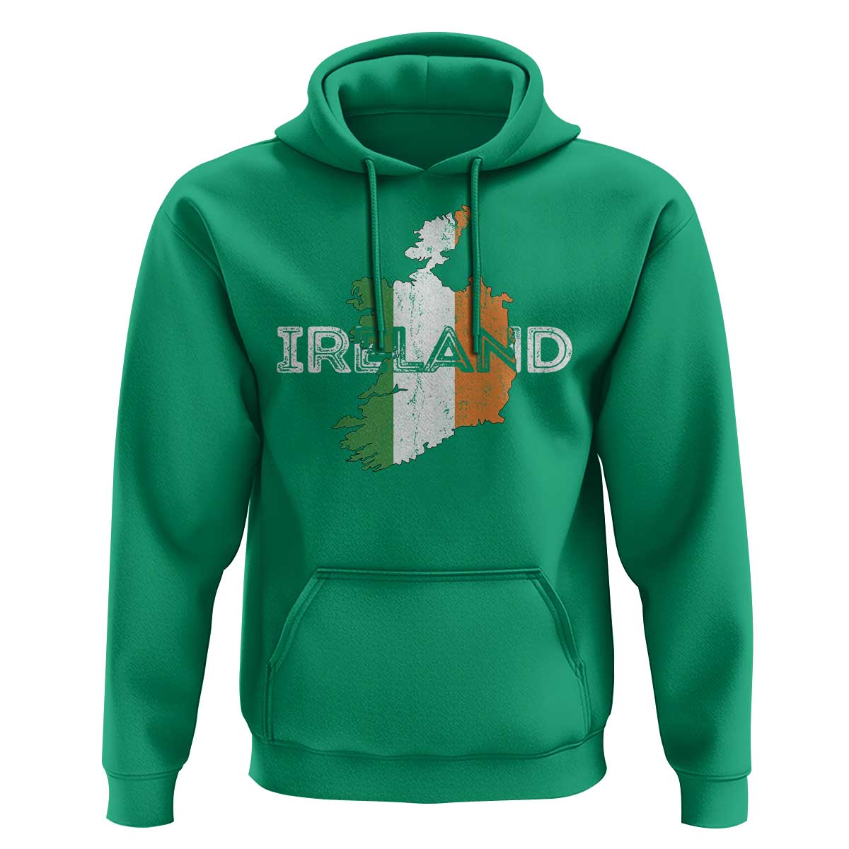 Vintage Irish Map Ireland Pride Souvenir Hoodie