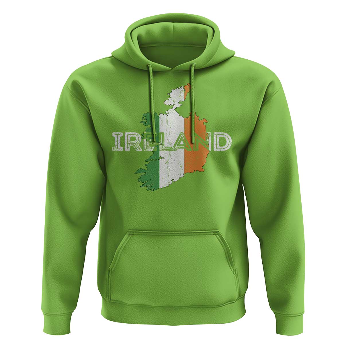 Vintage Irish Map Ireland Pride Souvenir Hoodie