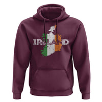 Vintage Irish Map Ireland Pride Souvenir Hoodie
