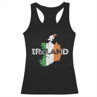Vintage Irish Map Ireland Pride Souvenir Racerback Tank Top