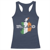 Vintage Irish Map Ireland Pride Souvenir Racerback Tank Top