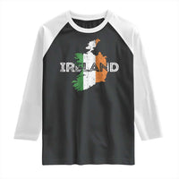 Vintage Irish Map Ireland Pride Souvenir Raglan Shirt