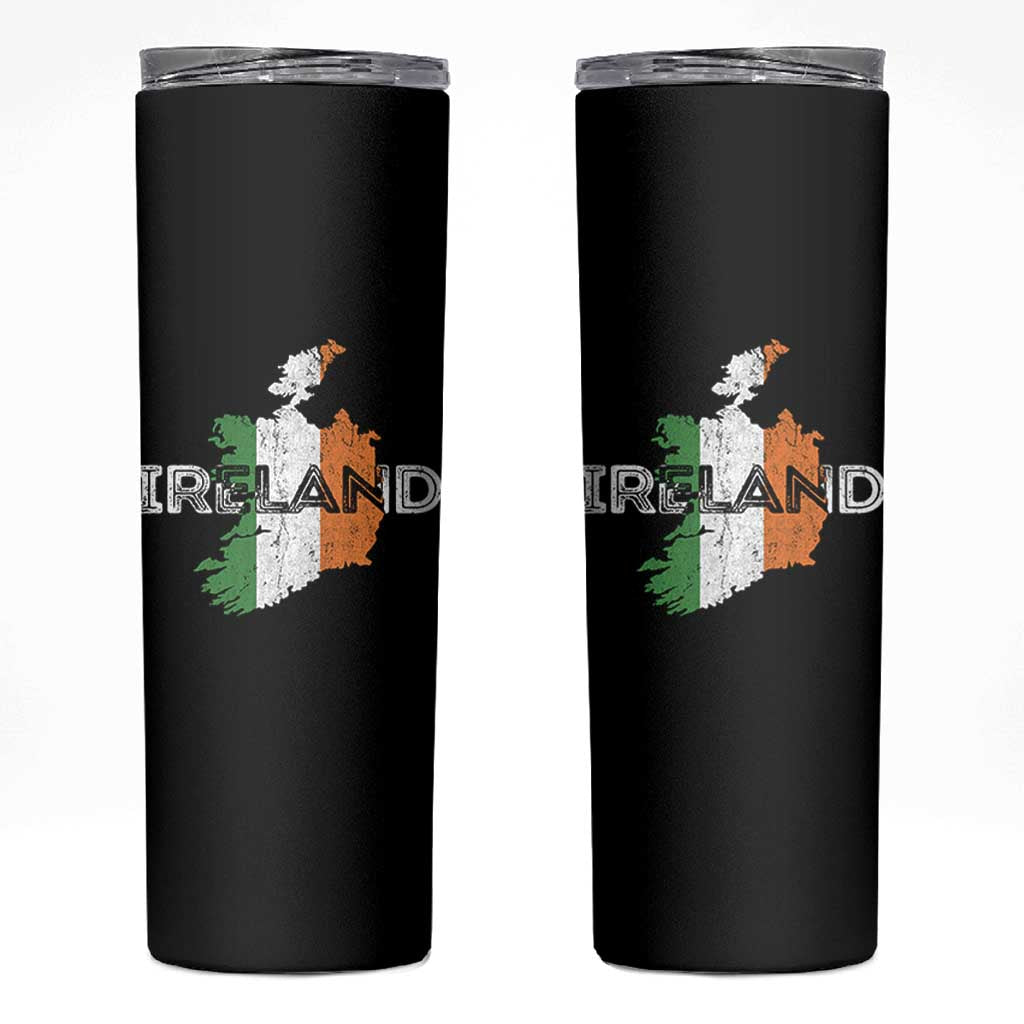 Vintage Irish Map Ireland Pride Souvenir Skinny Tumbler