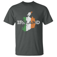 Vintage Irish Map Ireland Pride Souvenir T Shirt