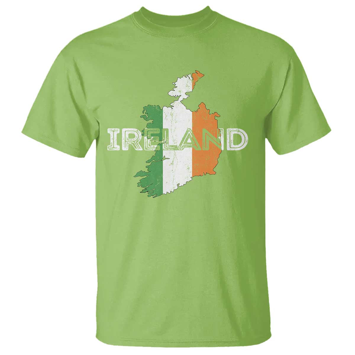 Vintage Irish Map Ireland Pride Souvenir T Shirt