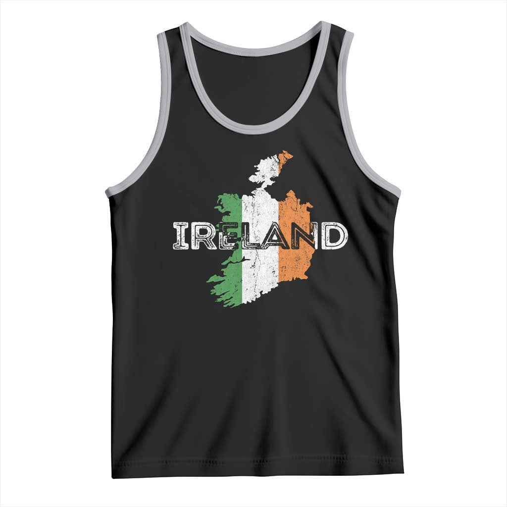 Vintage Irish Map Ireland Pride Souvenir Tank Top