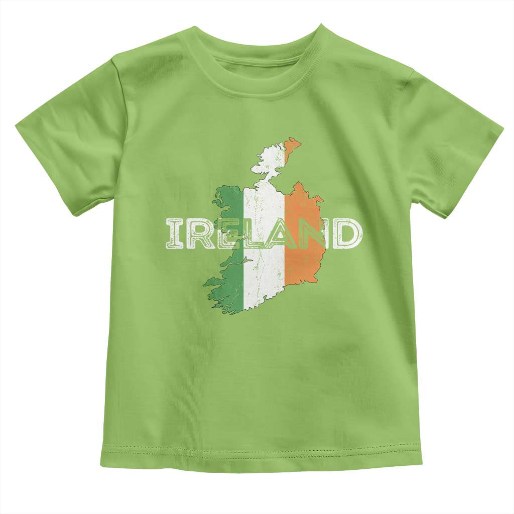 Vintage Irish Map Ireland Pride Souvenir Toddler T Shirt