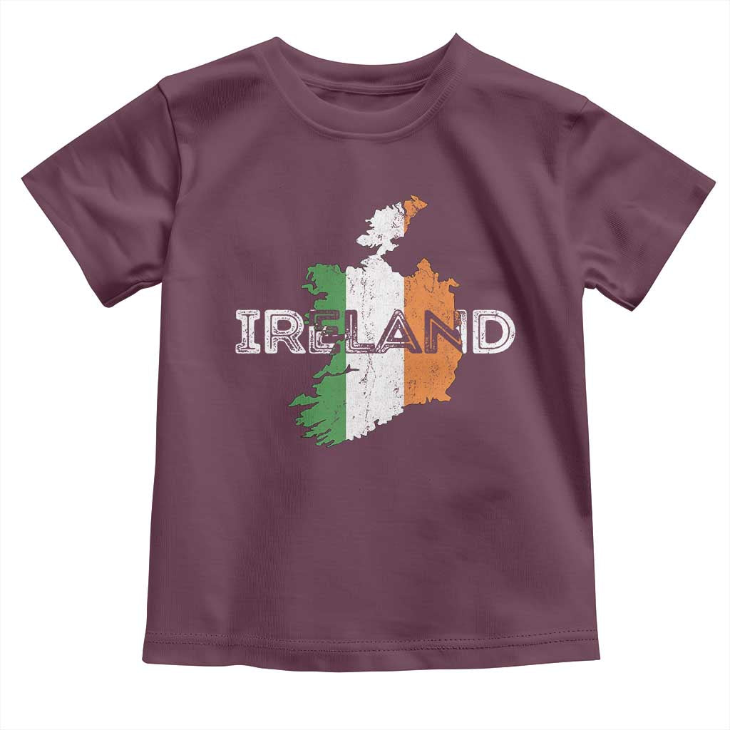 Vintage Irish Map Ireland Pride Souvenir Toddler T Shirt
