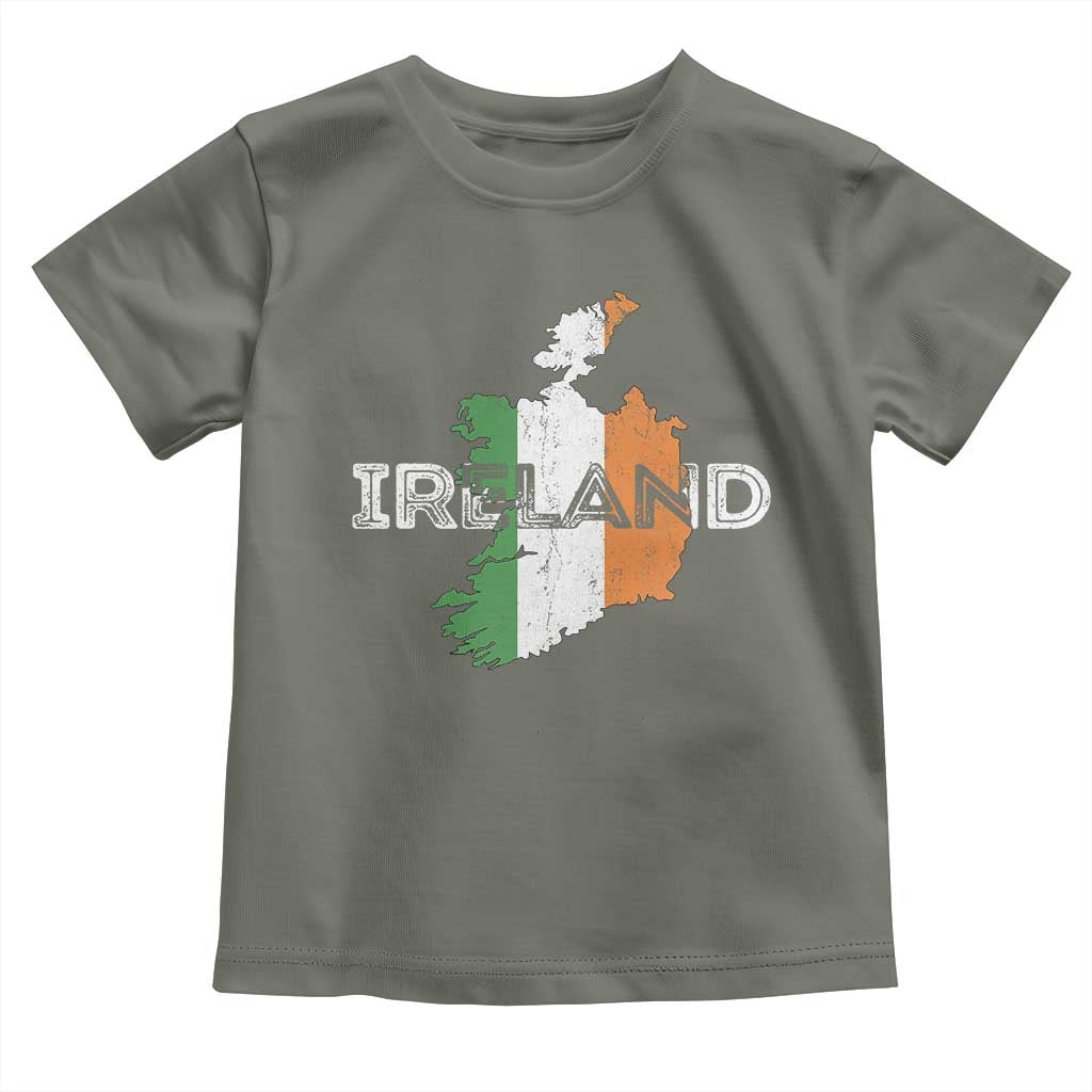 Vintage Irish Map Ireland Pride Souvenir Toddler T Shirt