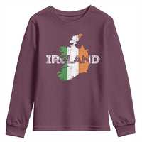 Vintage Irish Map Ireland Pride Souvenir Youth Sweatshirt