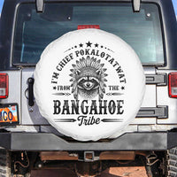 I Am Chief Pokalotatwat From The Bangahoe Tribe Spare Tire Cover Funny Native American Racoon