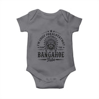 I Am Chief Pokalotatwat From The Bangahoe Tribe Baby Onesie Funny Native American Racoon