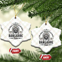 I Am Chief Pokalotatwat From The Bangahoe Tribe Ceramic Ornament Funny Native American Racoon