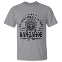 I Am Chief Pokalotatwat From The Bangahoe Tribe T Shirt Funny Native American Racoon