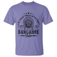I Am Chief Pokalotatwat From The Bangahoe Tribe T Shirt Funny Native American Racoon
