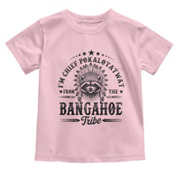 I Am Chief Pokalotatwat From The Bangahoe Tribe Toddler T Shirt Funny Native American Racoon