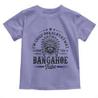 I Am Chief Pokalotatwat From The Bangahoe Tribe Toddler T Shirt Funny Native American Racoon