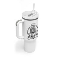 I Am Chief Pokalotatwat From The Bangahoe Tribe Tumbler With Handle Funny Native American Racoon