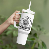 I Am Chief Pokalotatwat From The Bangahoe Tribe Tumbler With Handle Funny Native American Racoon