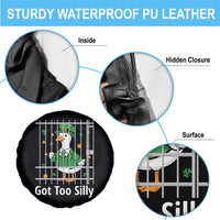 Funny Got Too Silly St Patricks Day Spare Tire Cover Goose Pun Humor Animal Lovers Shamrock