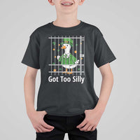 Funny Got Too Silly St Patricks Day T Shirt For Kid Goose Pun Humor Animal Lovers Shamrock