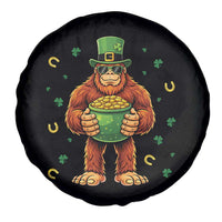 Funny St Patricks Day Bigfoot Lucky Pot Gold Sunglasses Sasquatch Spare Tire Cover