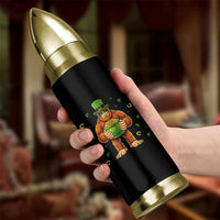 Funny St Patricks Day Bigfoot Lucky Pot Gold Sunglasses Sasquatch Bullet Tumbler