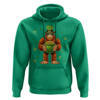 Funny St Patricks Day Bigfoot Lucky Pot Gold Sunglasses Sasquatch Hoodie