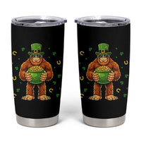 Funny St Patricks Day Bigfoot Lucky Pot Gold Sunglasses Sasquatch Tumbler Cup