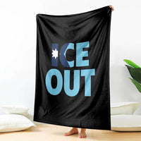 Minnesota Ice Out Throw Blanket MN State Anti Ice Movement Protest Statement