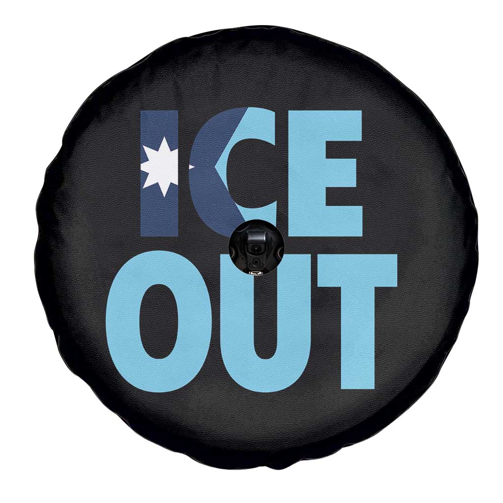 Minnesota Ice Out Spare Tire Cover MN State Anti Ice Movement Protest Statement