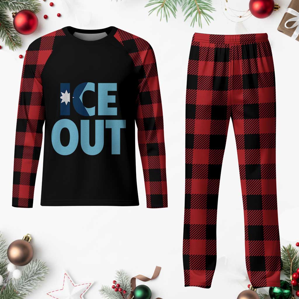 Minnesota Ice Out Plaid Pajama Set MN State Anti Ice Movement Protest Statement