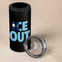 Minnesota Ice Out 4 in 1 Can Cooler Tumbler MN State Anti Ice Movement Protest Statement