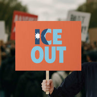 Minnesota Ice Out Protest Sign MN State Anti Ice Movement Protest Statement